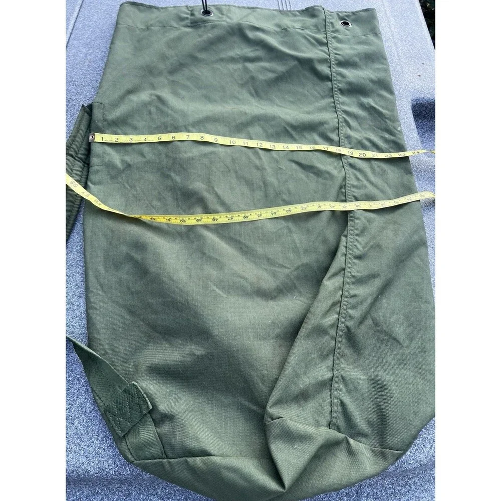 1990s US Military OD Green Sea Bag Backpack Duffel Camping Travel Surplus GI